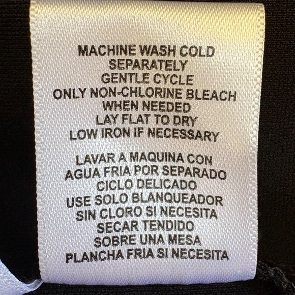 DKNY Jeans: Black Stretch Pants, Zip/Button Front Closure, Large, NWT - Picture 15 of 15